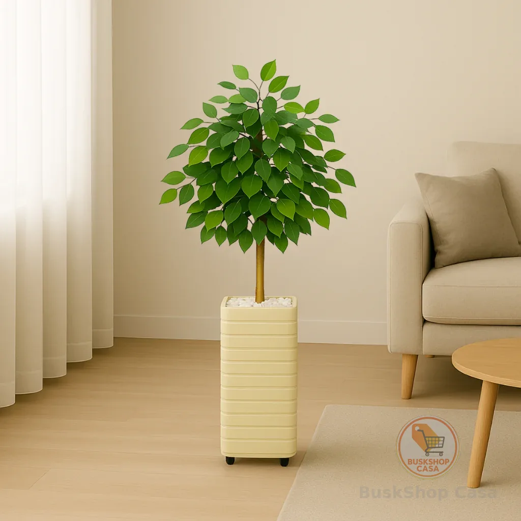 Planta Artificial + Vaso Decorativo Enfeite Casa e Decoração Sala Quarto Escritório