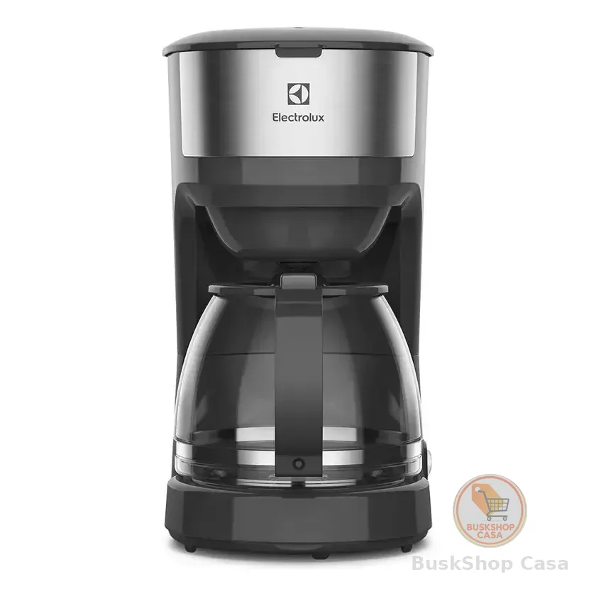 Cafeteira Elétrica Ecm20 30 Xícaras Efficient Função Manter Aquecido Cor Inox Preta Electrolux Aço Inoxidável 220v