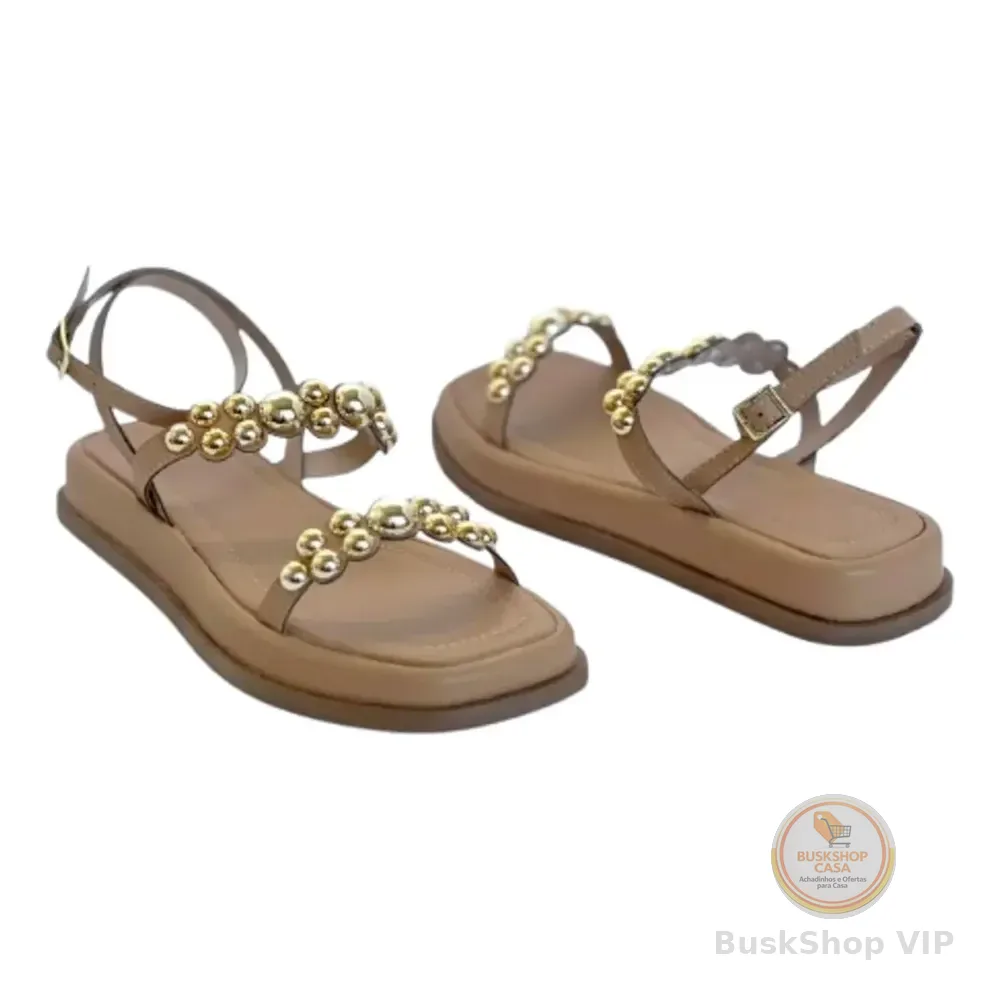 Sandalia Papete Flatform Tendencia Confort Moda Versatil Marrom Liso 35 Br