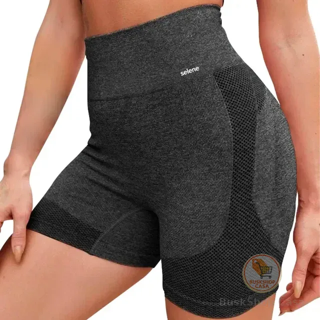 Short Selene Levanta Bumbum Sem Costura Sem Transparência