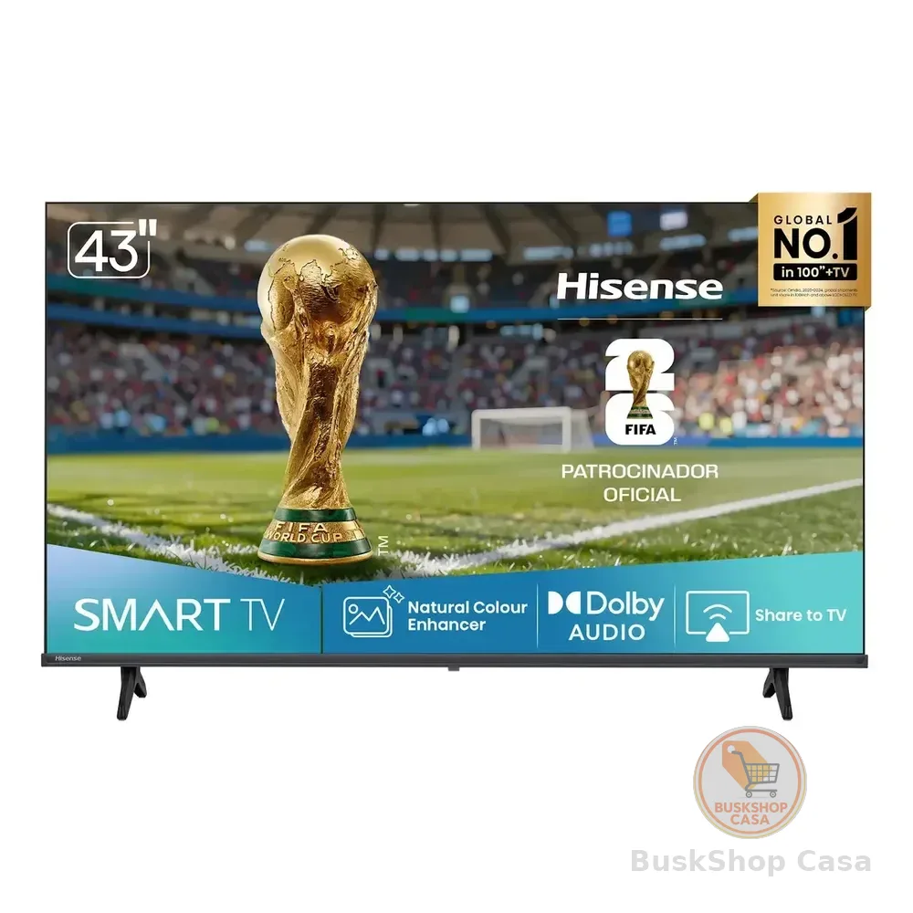 Hisense Smart Tv Fhd 43" Polegadas 43a4nv Com Hdr10, Dts Virtual X, Compatibilidade Alexa E Google Home
