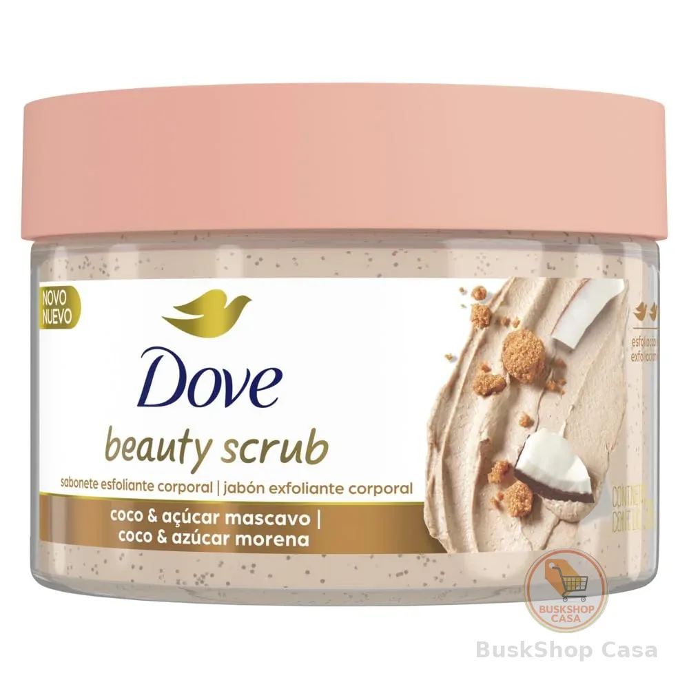 Dove Beauty Scrub Esfoliante Corporal de Coco e Açúcar Mascavo 280g