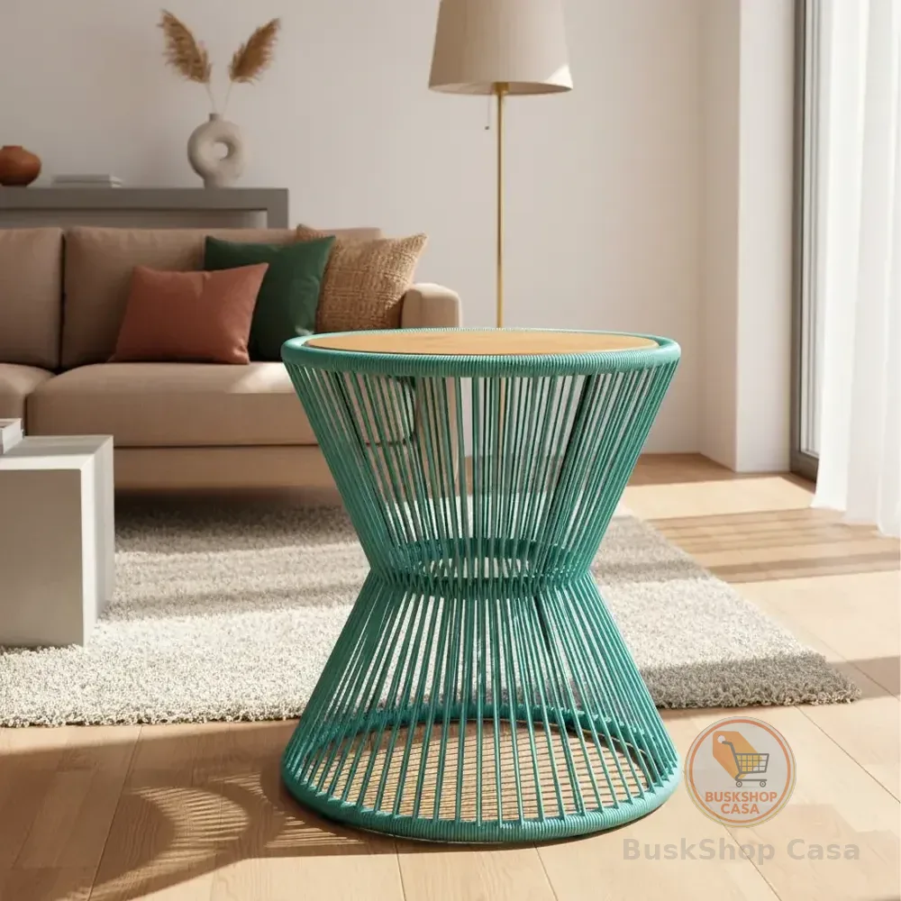 Mesinha De Canto Lateral Sala Redonda Decorativa Tiffany