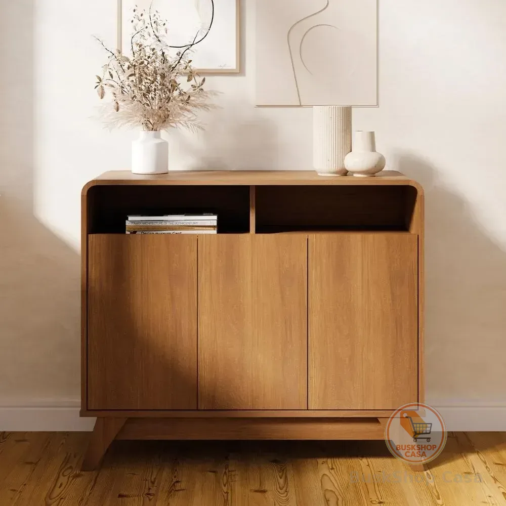 Buffet Aparador 95cm 3 Portas Orgânico