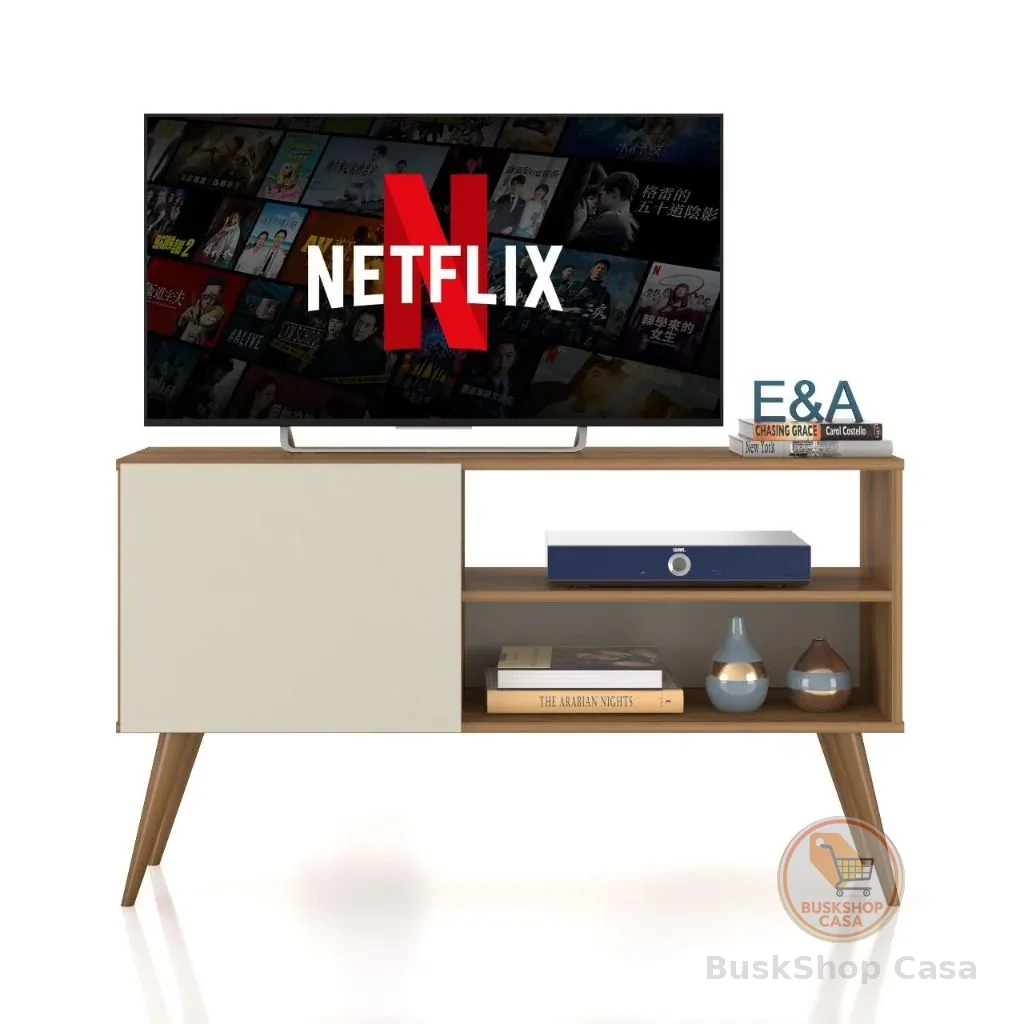 Rack Bancada Gardénia Com Pés Retrô Moderno - Cor