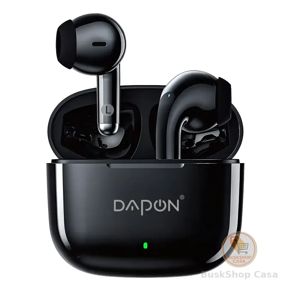 Fone De Ouvido Bluetooth Tws Dapon F25 Touch Sem Fio Com Microfone Cor Preto