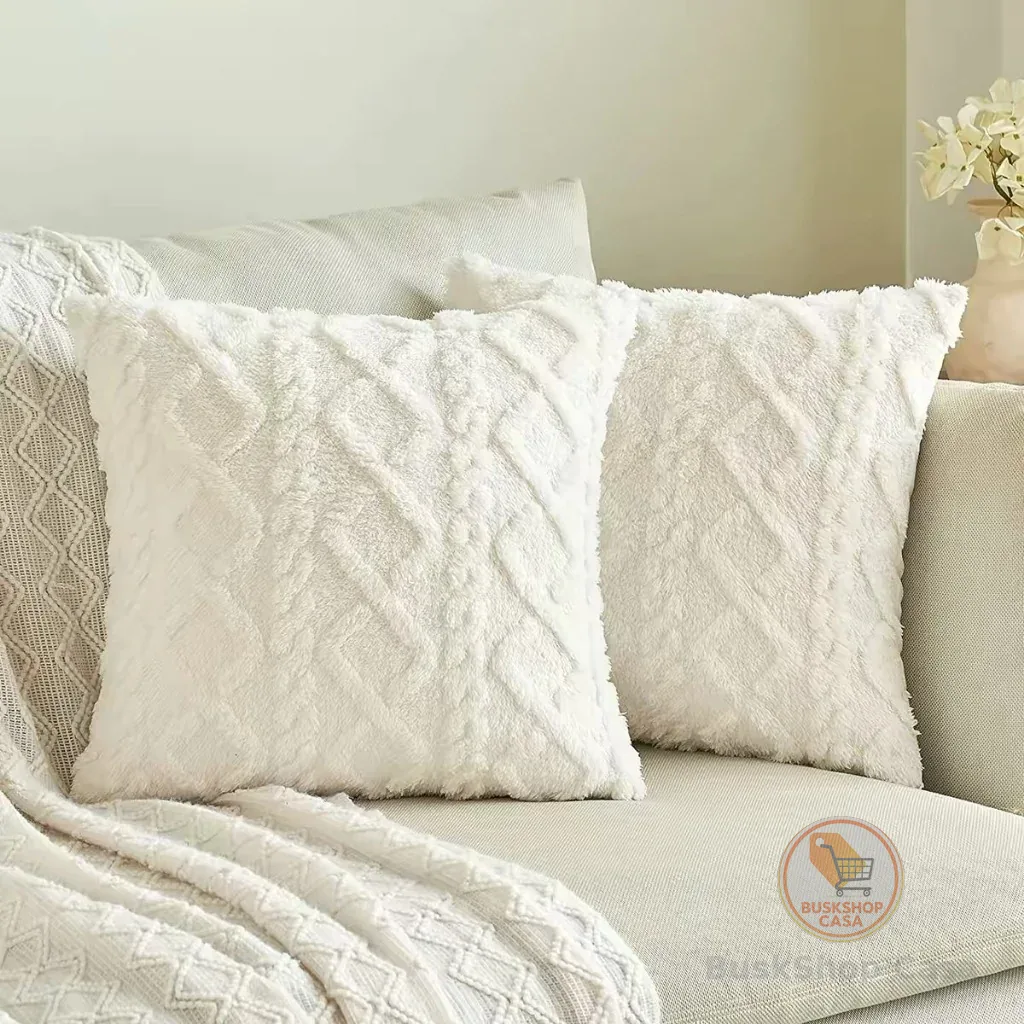 KIT2 Capas de Almofadas Fofinha em Pelúcia Decorativas45×45CM