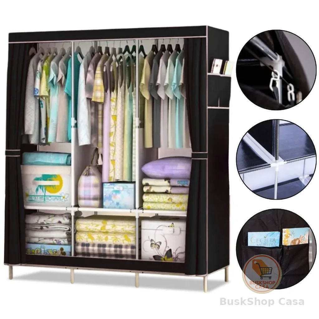 Guarda Roupa Dobrável Organizador De Roupa Armário Grande