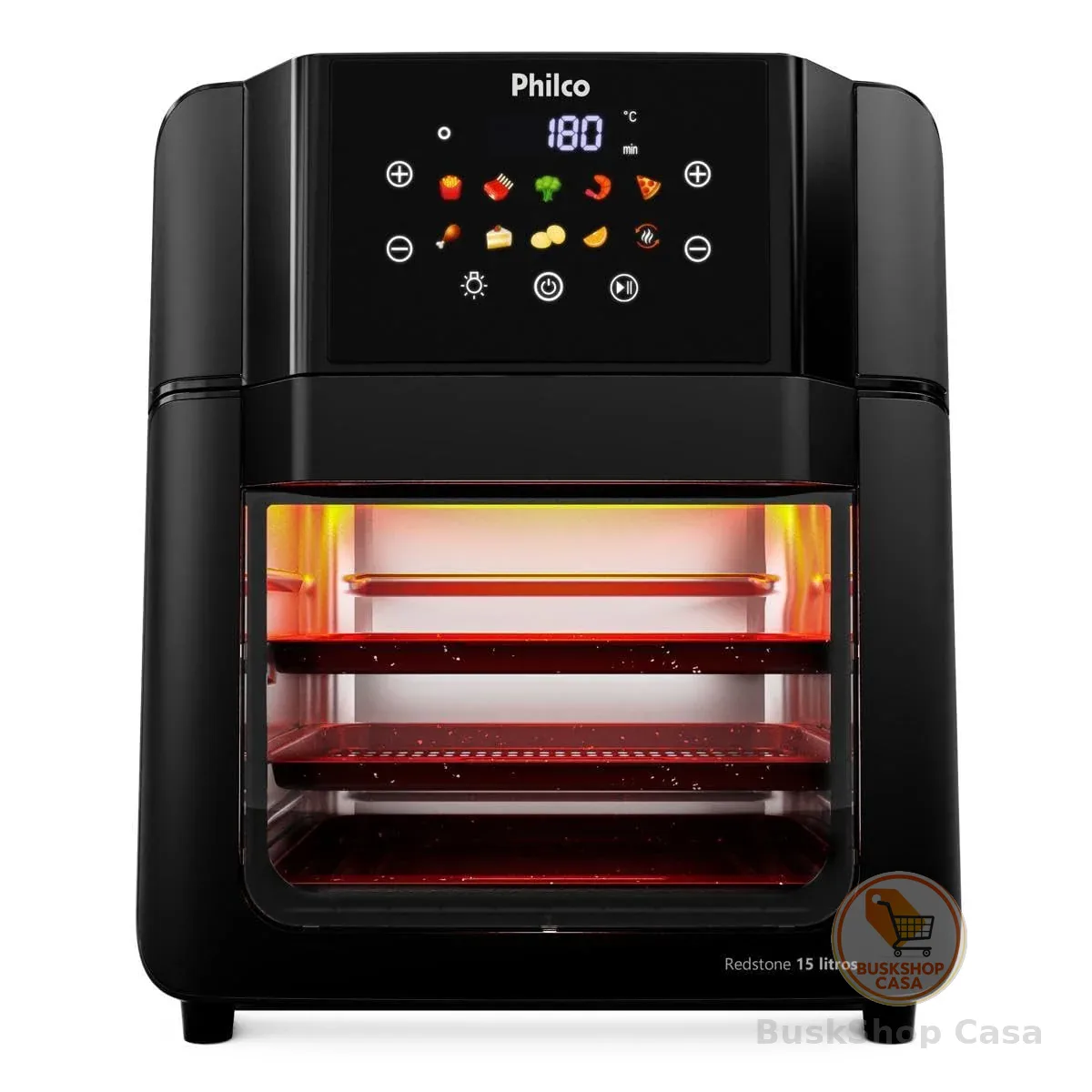 Air Fryer Oven Philco 15L Redstone 10 Funções PAF15C 220V