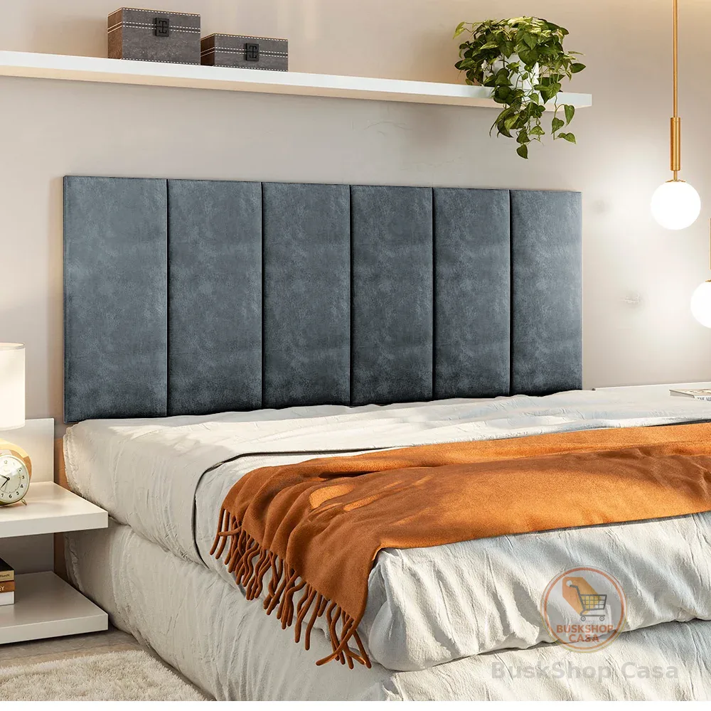 Kit  Cabeceira de Cama Box Casal King Modular Decorativa  - Envio Imediato