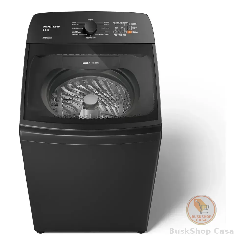 Máquina De Lavar Brastemp 14kg Cinza Smart Sensor- Bwj14a9 220v