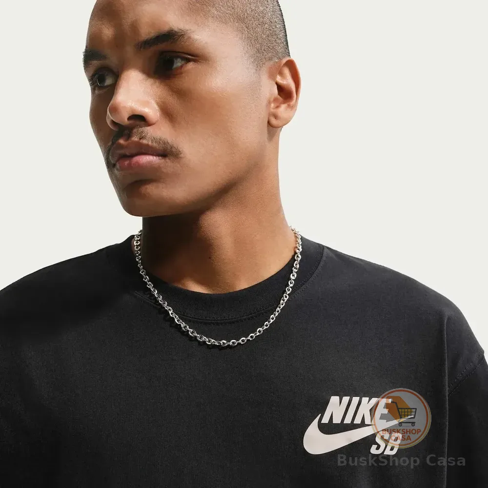Camiseta Nike Sb Masculina Preto/branco G