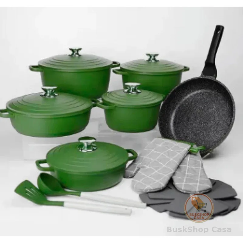 Jogo De Panela Antiaderente Com Indução 11 Peças Kit De Panela Para Cozinha Com Acessórios