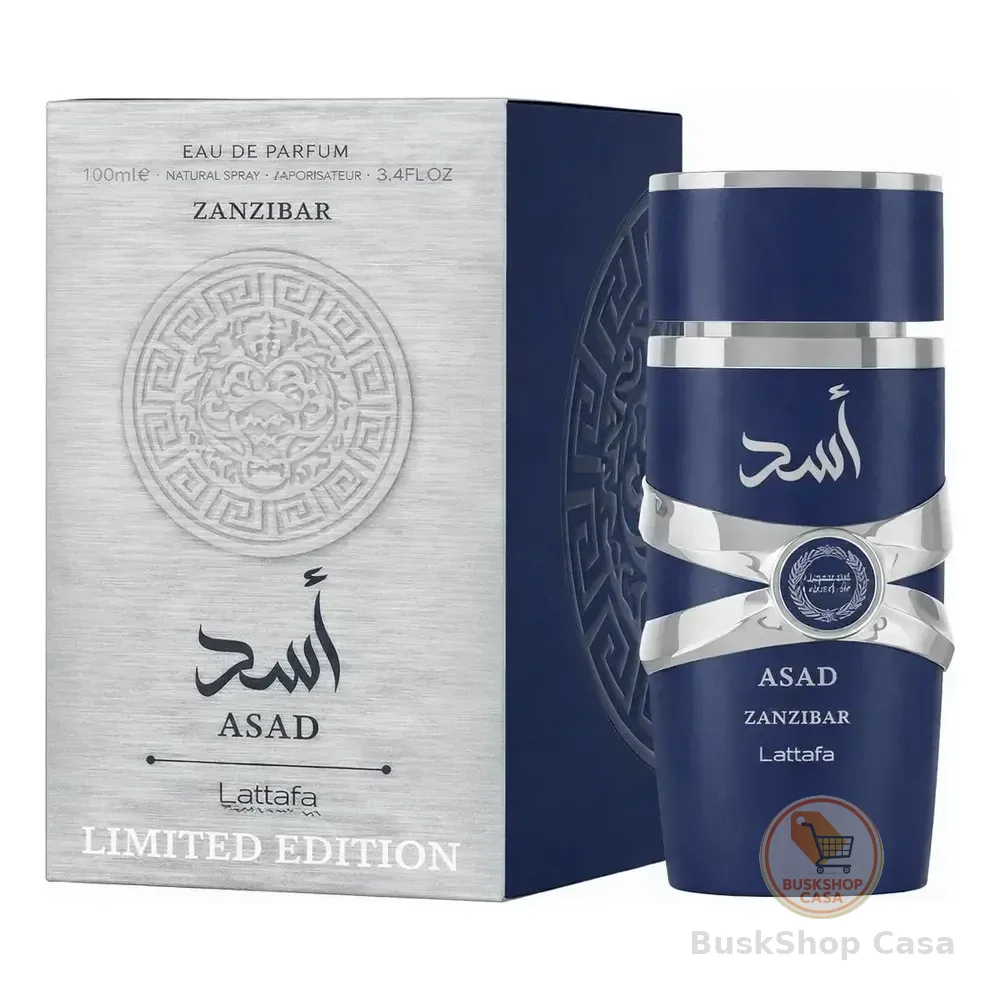 Perfume Lattafa Asad Zanzibar Limited 100ml Árabe Masculino Genuino