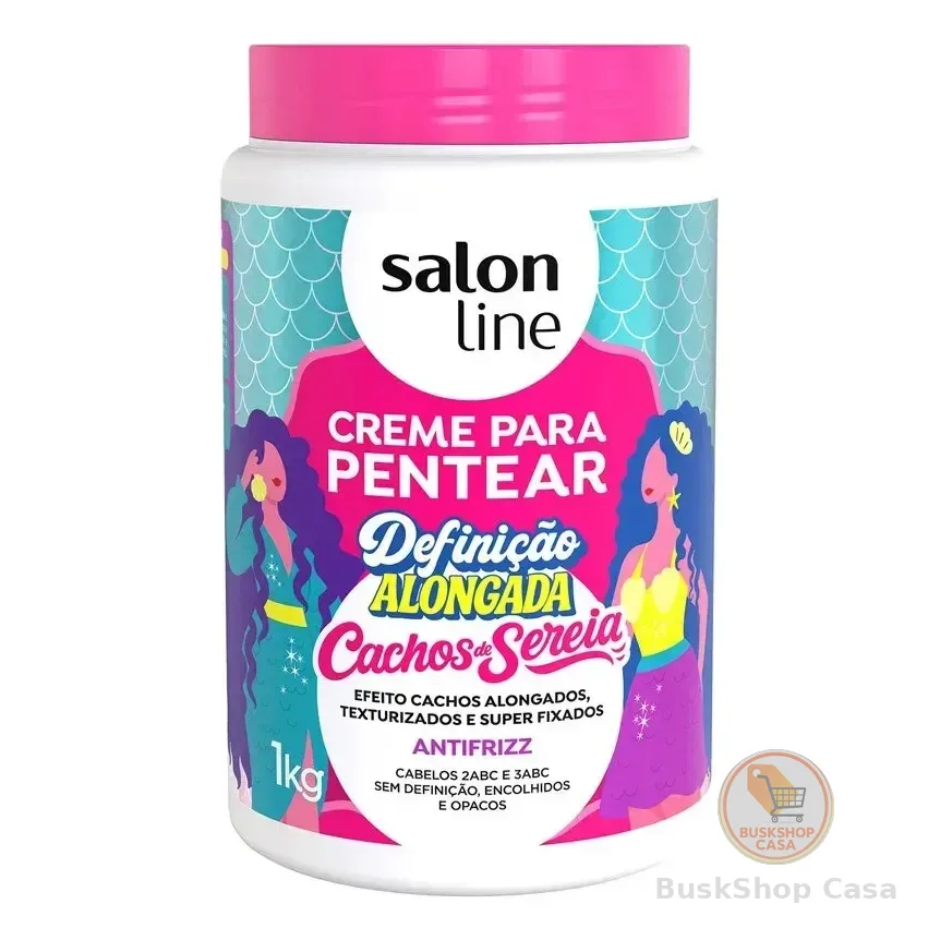 Creme Para Pentear Definição Alongada Sereia Salon Line 1kg