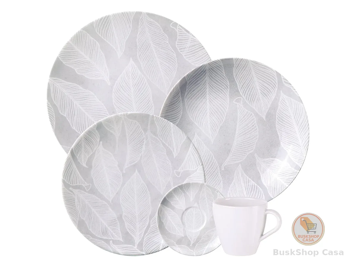 Aparelho de Jantar Tramontina Arbo em Porcelana Decorada 20 Peças