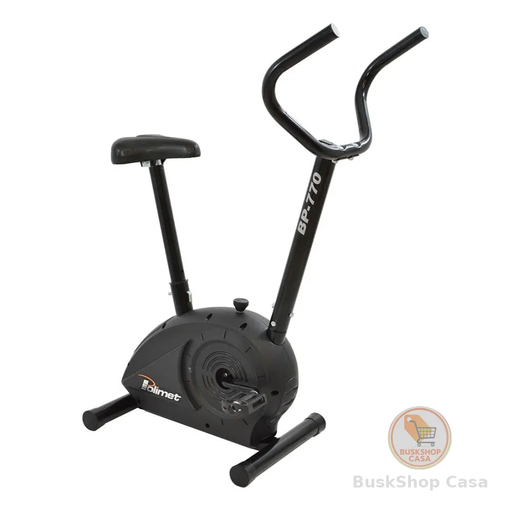 Polimet Bicicleta Ergométrica Bp-770, Preto