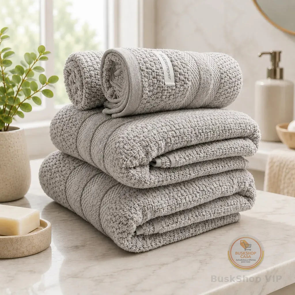 Jogo Toalha Banho Buddemeyer Vanilla Extra Soft Algodão 4pçs