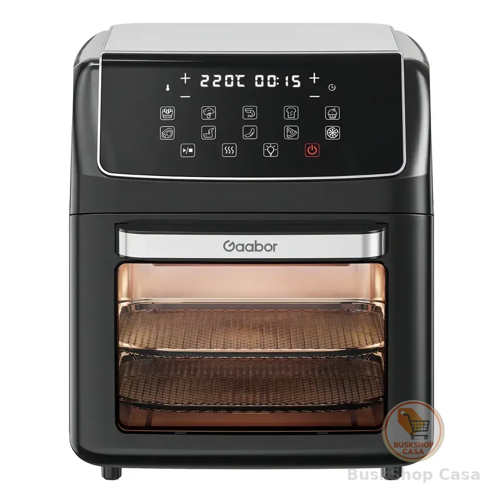 Fritadeira Air Fryer Oven Digital Touch 12l Gaabor Preta Preto 220v
