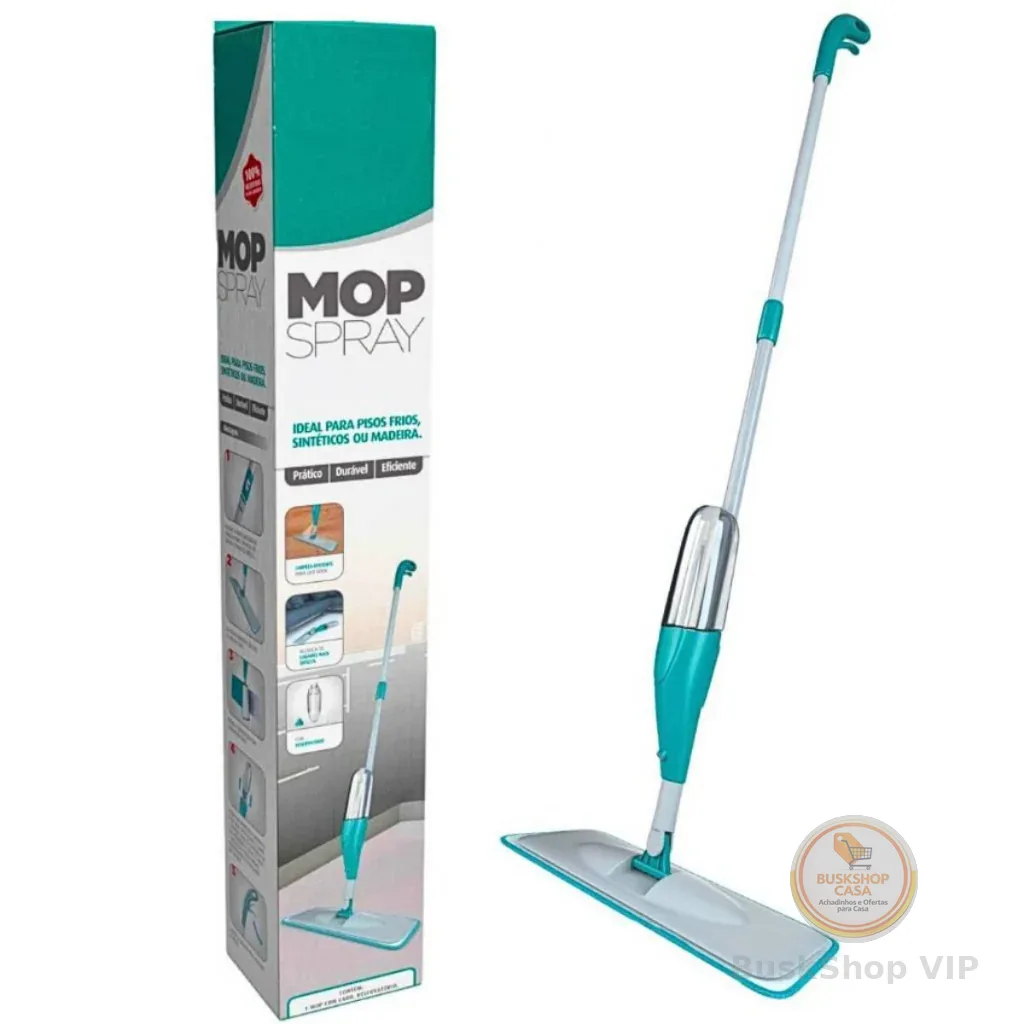 Mop Spray PRO Magico Com Reservatorio Rodo De Limpeza Refil Microfibra