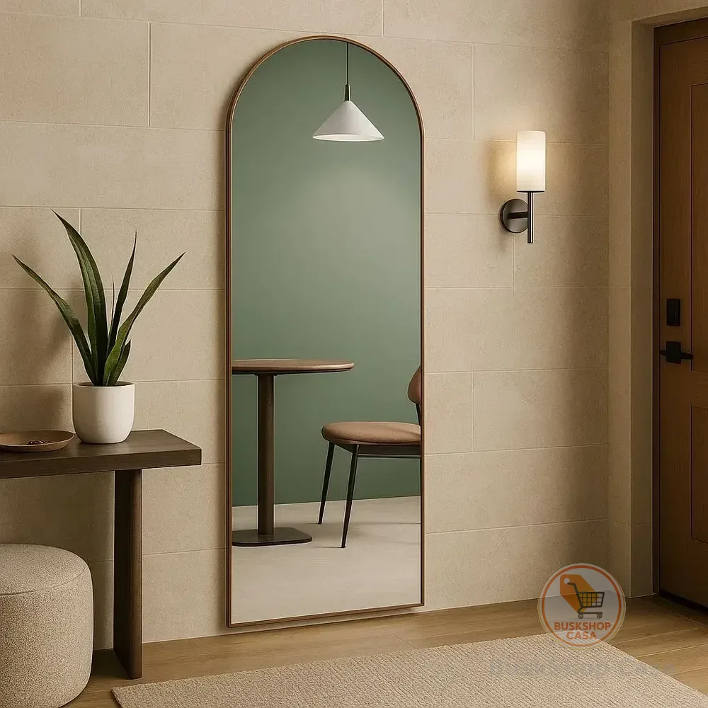 Espelho 170x70 Decorativo Grande Corpo Inteiro Com Moldura Caramelo