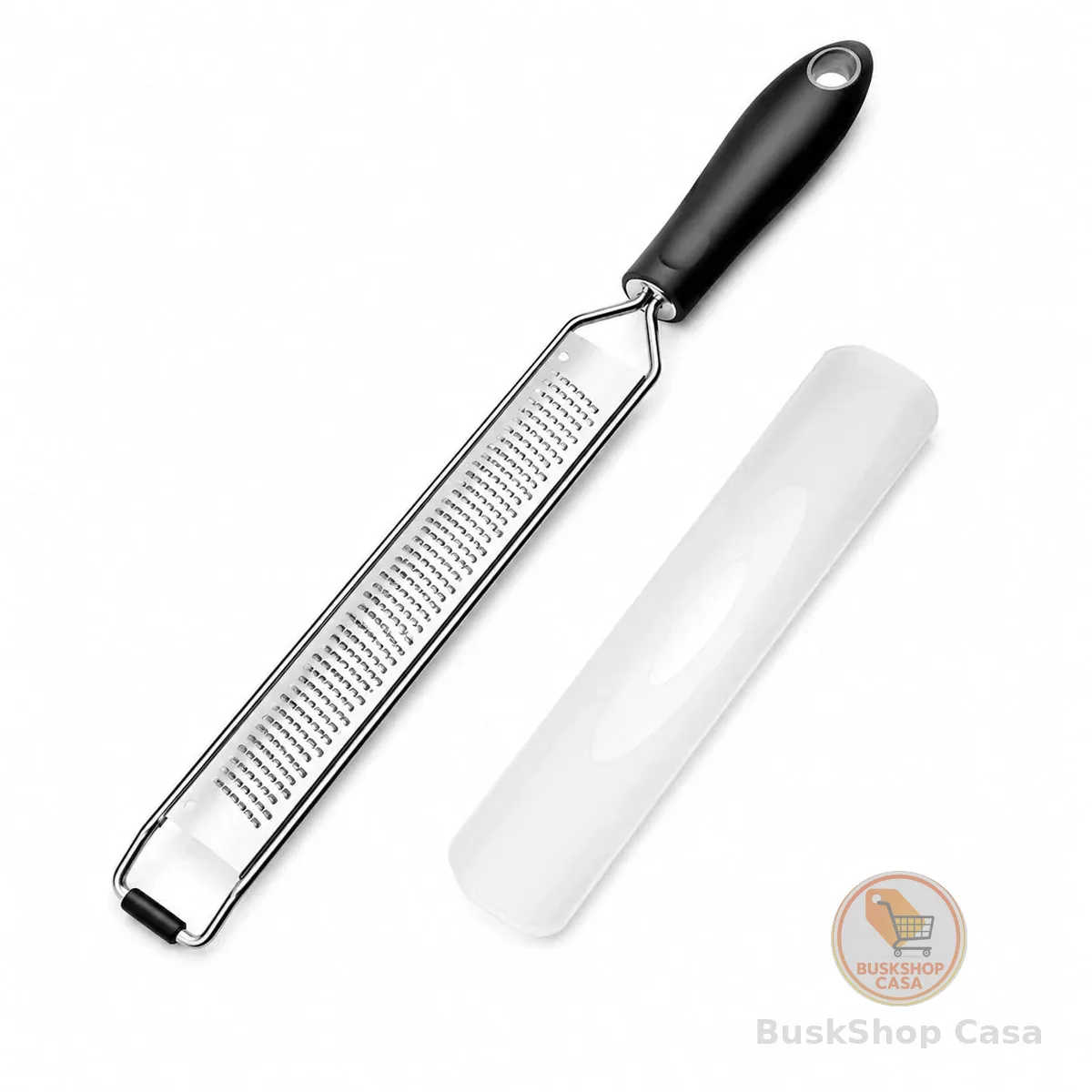 Ralador Zester em Aço Inox Premium 36cm com Dupla Face – Lâminas Ultra Afiadas e Cabo Antiderrapante para Queijos, Limão, Chocolate, Gengibre e Especiarias Aromáticas
