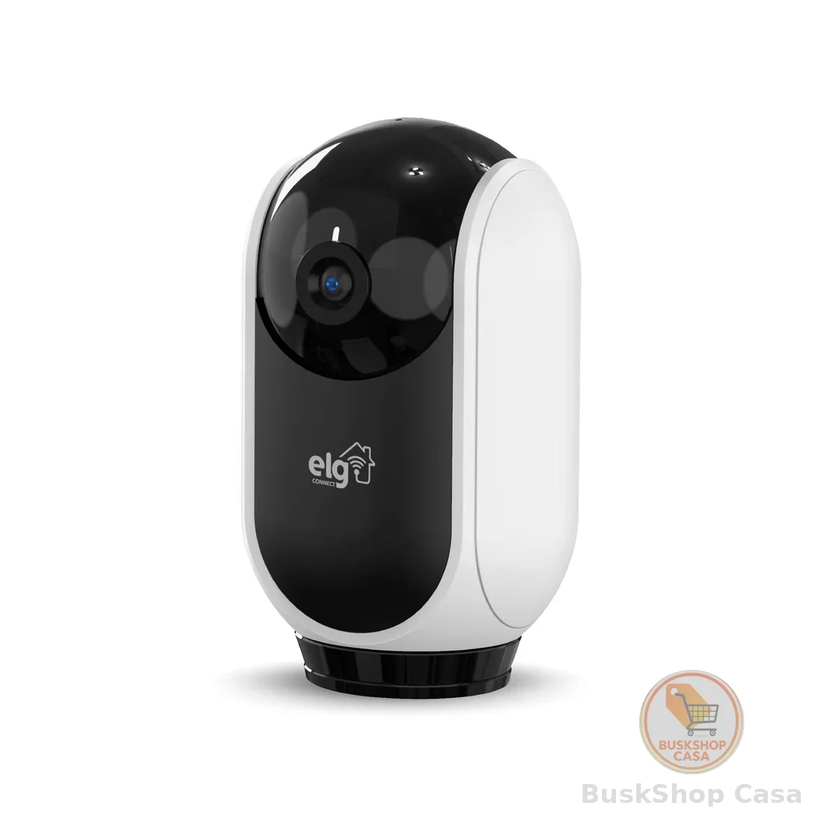 ELG, SHCR600, Câmera Robô 360° Full HD 1080P Inteligente, Conexão WI-FI 2.4GHz, Compatível com Alexa, Áudio Bidirecional, Zoom Digital 6x, Branco