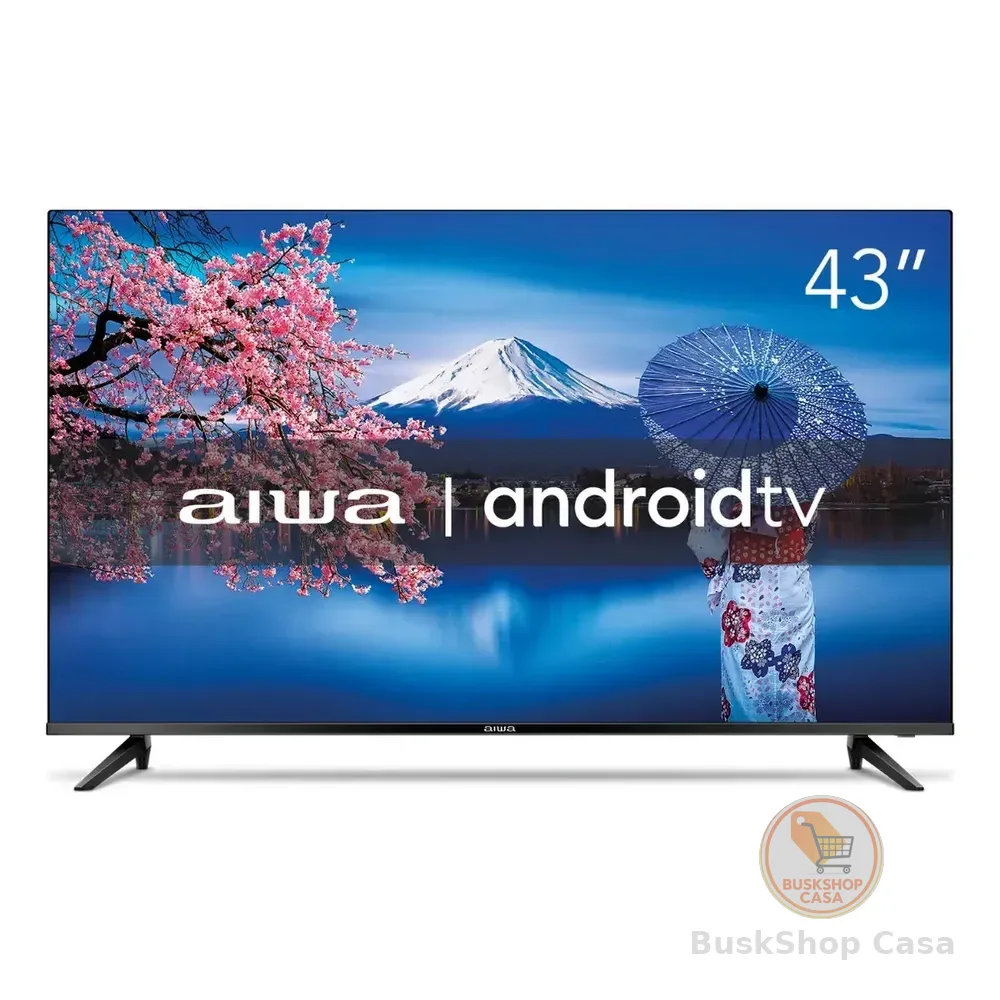 Smart Tv Aiwa 43 Android Full Hd Borda Ultrafina Hdr10 Dolby Áudio Aws-tv-43-bl-02-a