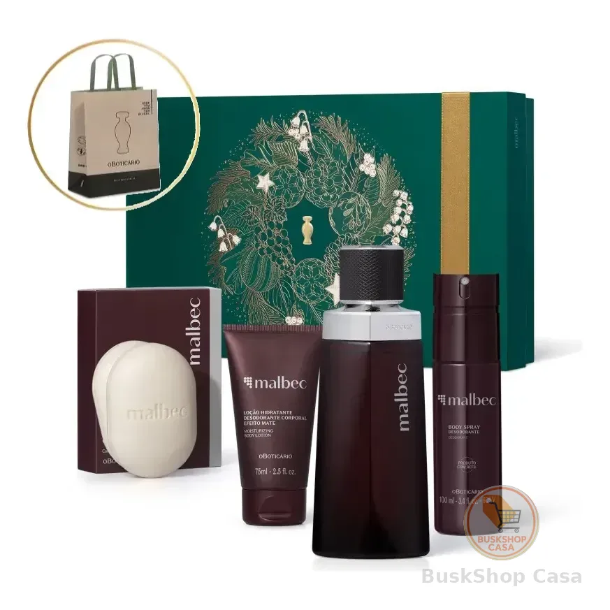 Malbec Kit Presente Premium (4 Itens) O Boticário