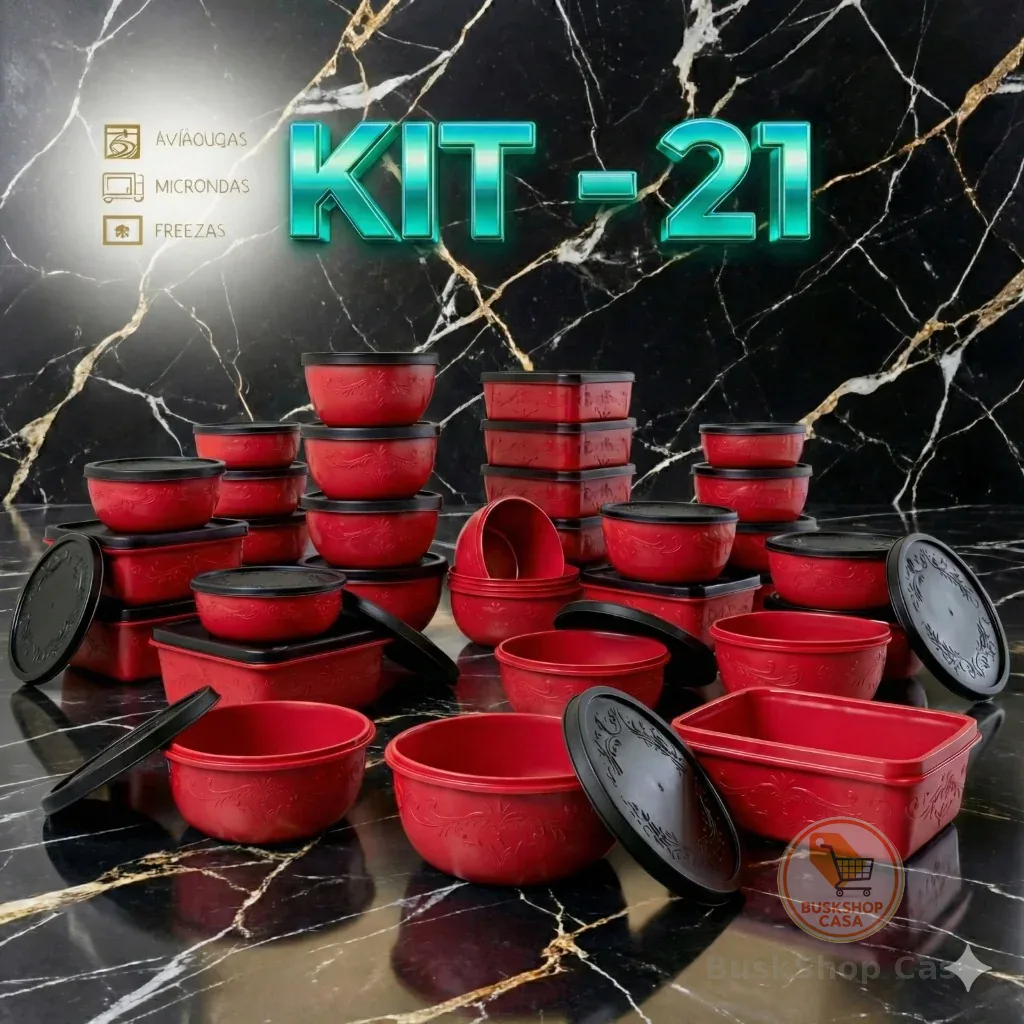 kit 21 potes para cozinha