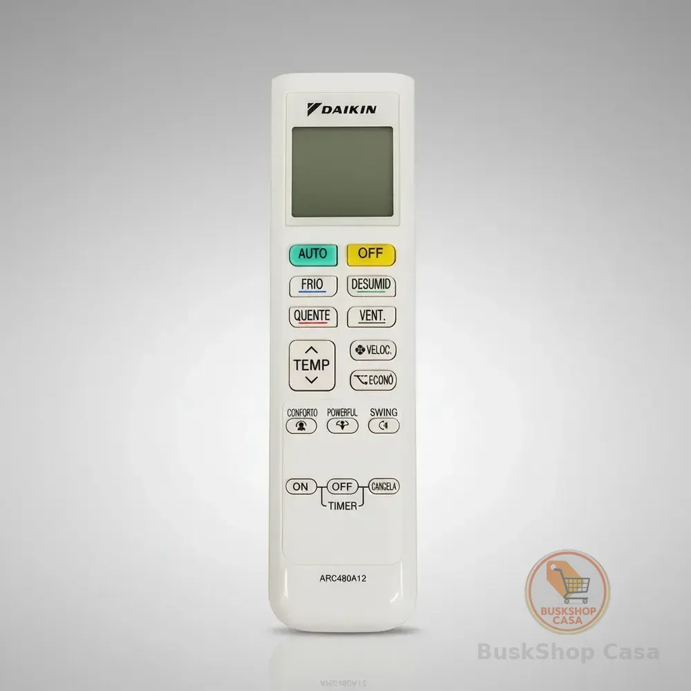 Controle Ar Condicionado Daikin Inverter Arc480a1 B Branco