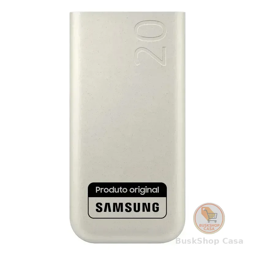 Bateria Samsung Carregador Portatil 3x Usb-c 20000mah Super Rapida 45w Bege