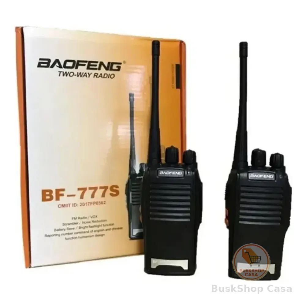 Radio Comunicador Baofeng Bf-777s 16 Canais 5w 6km Uhf/vhf/fm Walkie Talkie
