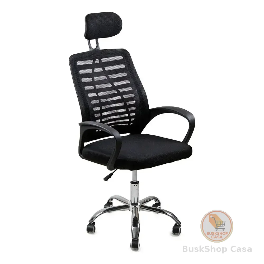 Cadeira de escritório Oficial Webshop Diretor Mesh Dir360 ergonômica preta com estofado de malha