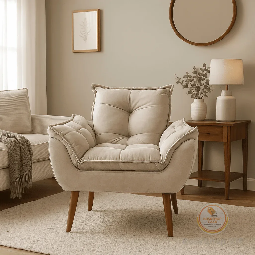 Poltrona Decorativa - Poltrona Para Sala De Estar - Poltrona Para Escritório Poltrona Para Recepção