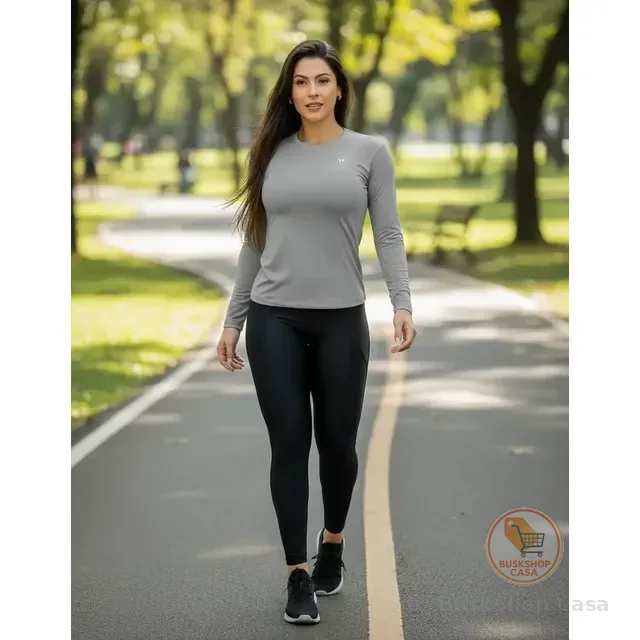 Camisas Térmica Feminina Voker Proteção Uv Bike Academia