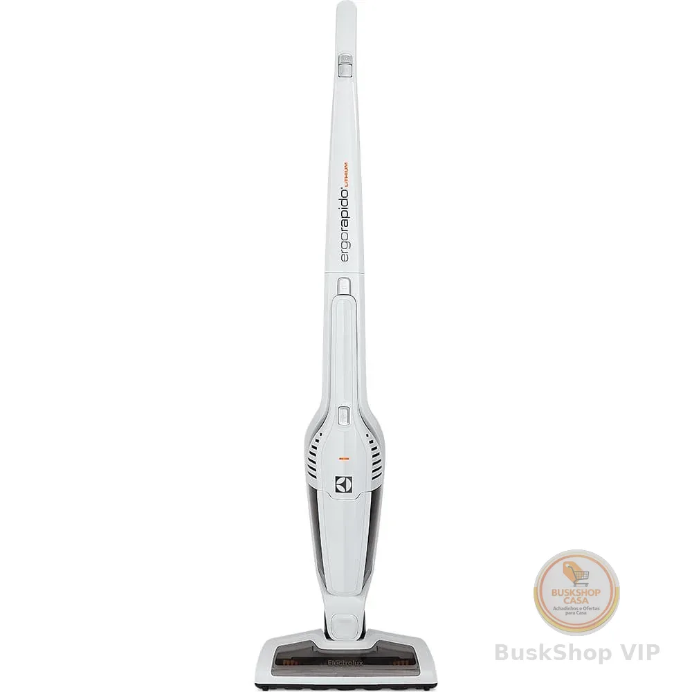 Aspirador de Pó Vertical Sem Fio Electrolux Ergorapido 2 em 1 Cyclone até 21 min Branco (ERG21)