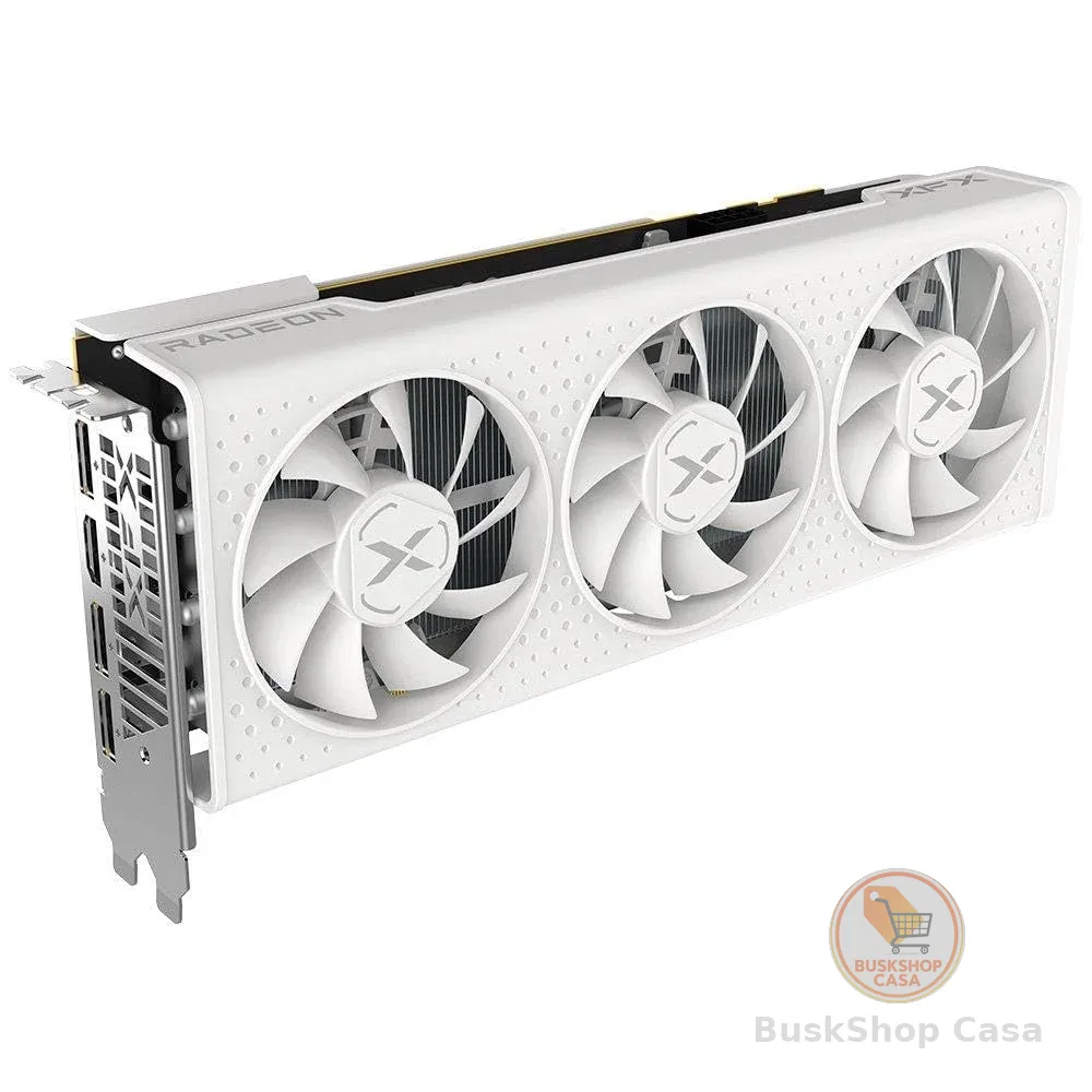 Placa de Vídeo XFX Speedster QICK308 Radeon RX 7600 White AMD Edition, 8GB, GDDR6, 128-bit - RX-76PQICKWY