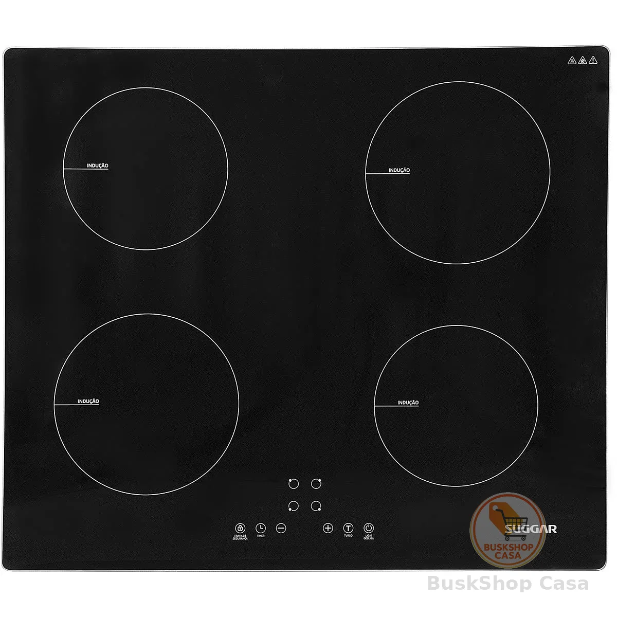 Cooktop de Indução 4 Zonas Preto 220V - SUGGAR - FG0422VC