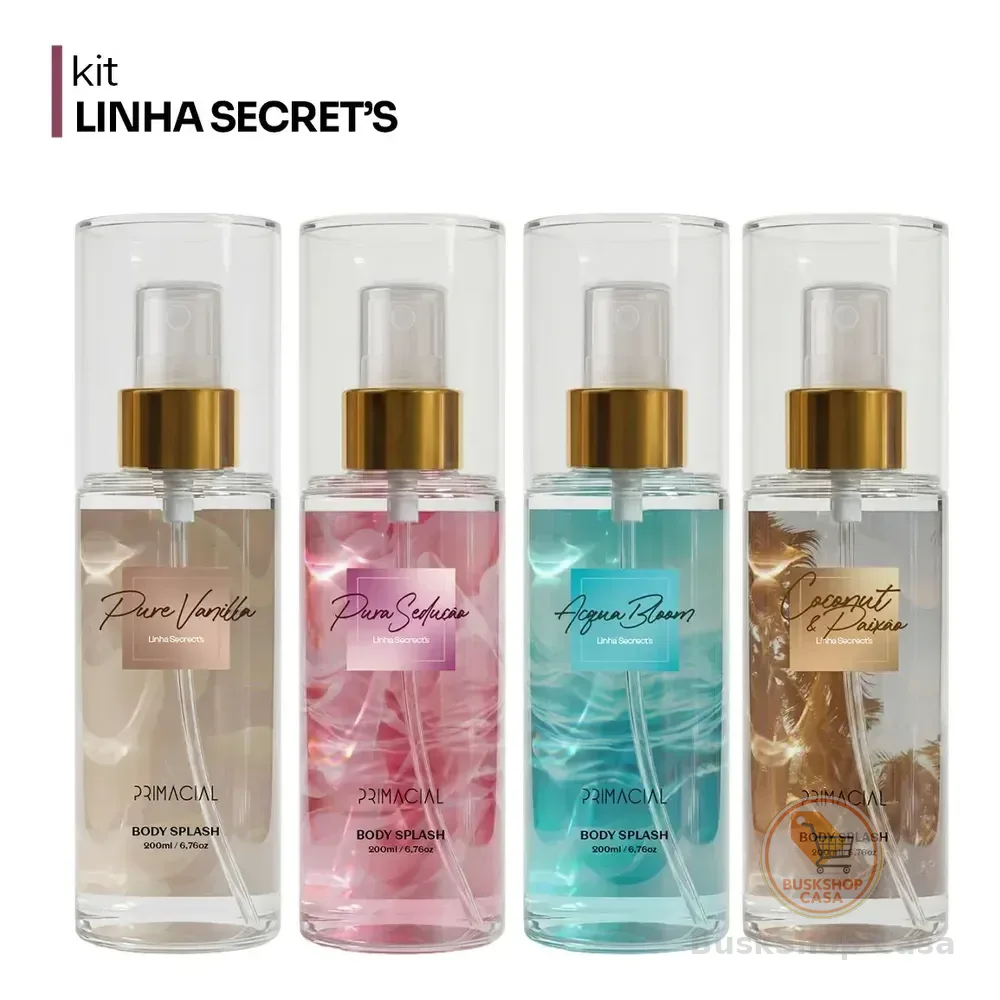 Body Splash Feminino Linha Secrets By Primacial