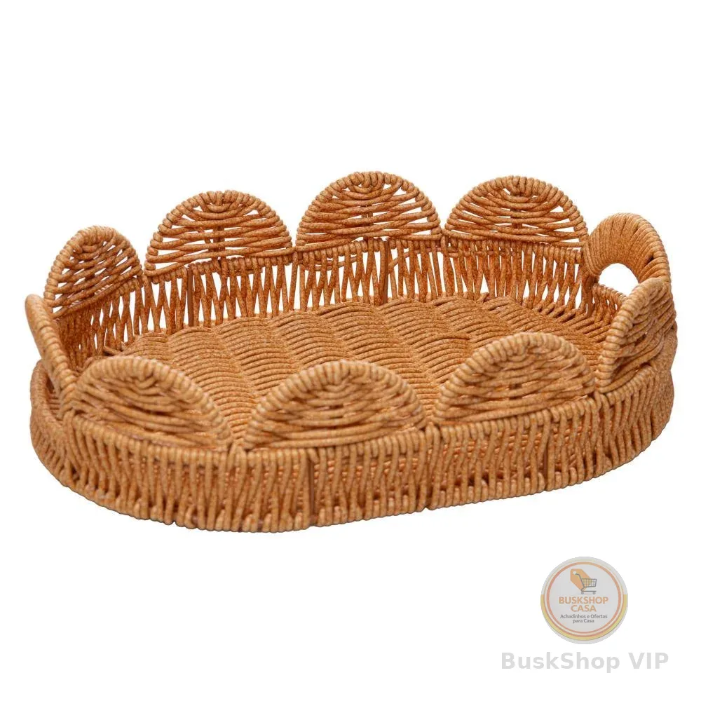 Cesta Botânica 26cm x 17cm x 7cm Rattan Lyor