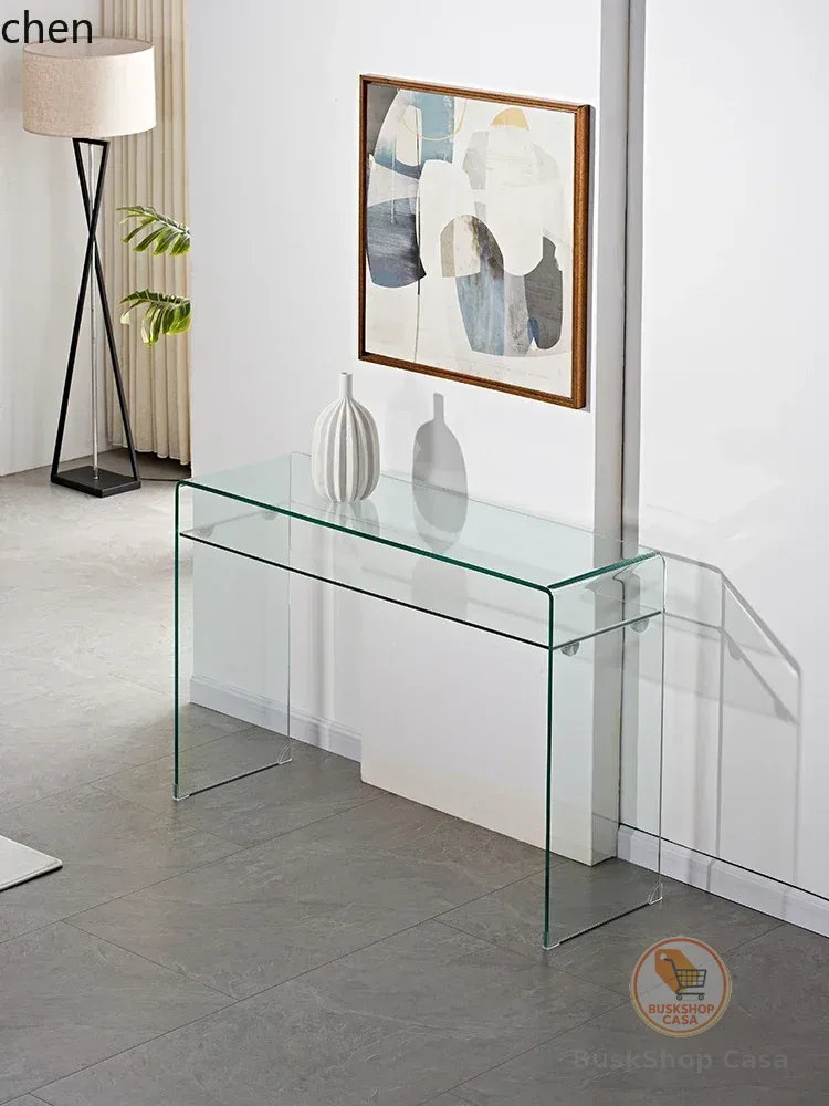 Mesa de varanda i5.15 para encostar na parede, ultra estreita, de luxo discreto, para corredor de entrada, armário de apoio, mesa de apoio.