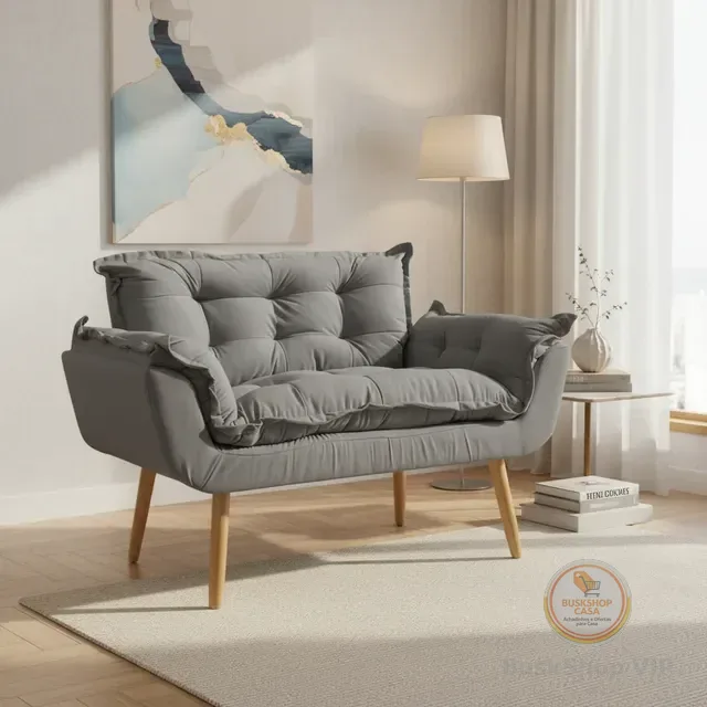 Namoradeira Decorativa Para Sala Recepção Alice Suede Cores