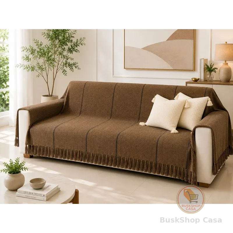 Manta Para Sofá Gigante 4,00 x 1,70 XGG Algodão Macio Decorativa Luxo