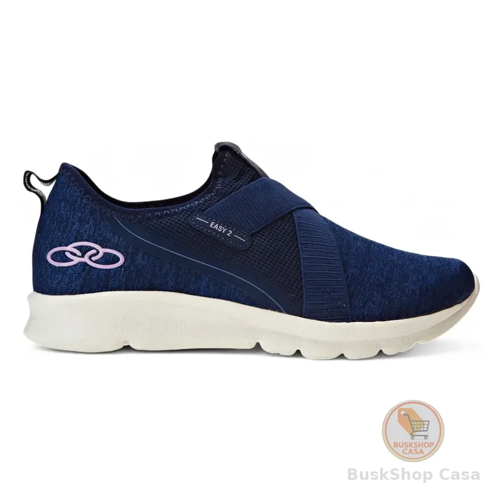 Tênis Feminino Easy 2 Olympikus Marinho Liso 37 Azul Combinado 36 Br