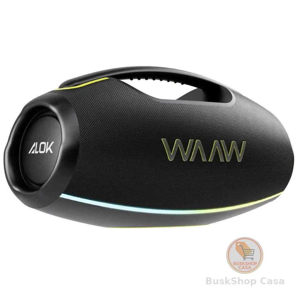 WAAW by ALOK Caixa de Som HYPERBOOM 1000 Bluetooth, À Prova D'Água, Até 12h de Autonomia, Tecnologia TWS, 180W RMS