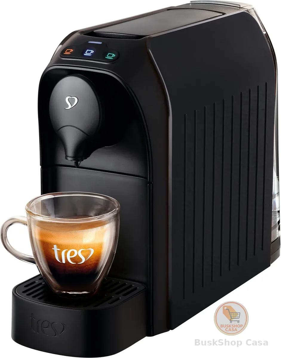 3 Corações TRES Cafeteira Espresso e Multibebida Passione Preta - 220V