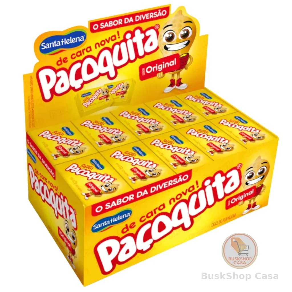 Paçoca Quadrada Paçoquita C/50 Unidades 1kg Festa Junina Santa Helena