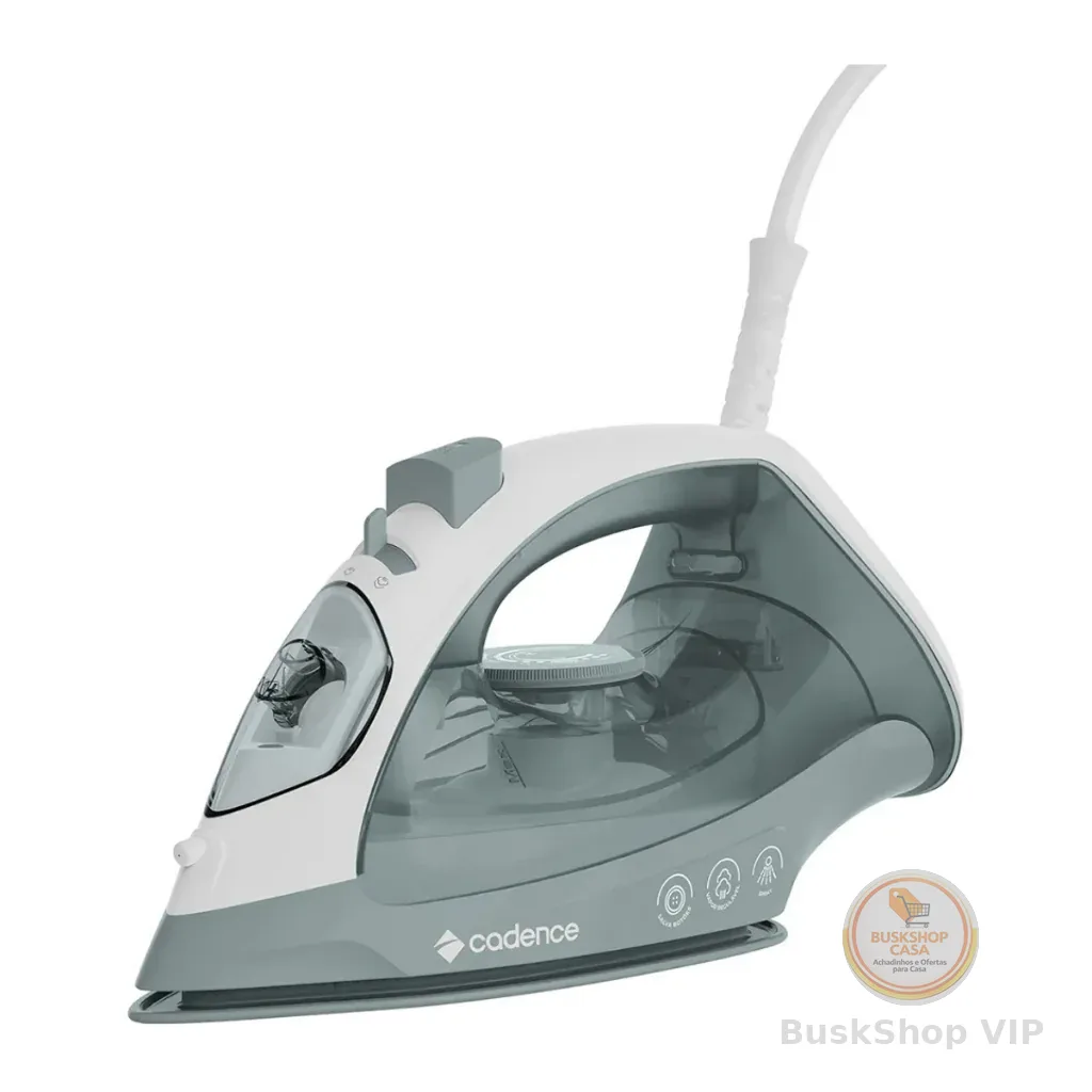Ferro de Passar Spray IRO215 Cadence Ferro de Passar a Vapor com Base Antiaderente 127v