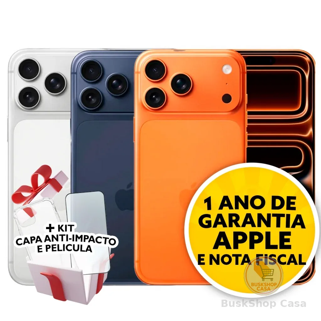 Celular iPhone 17 Pro MAX 256GB 5G Lacrado Original 1 Ano de Garantia Apple com NF